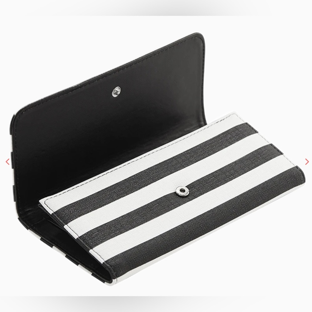 EUC- Kut from the Kloth Striped Tri-Fold Vegan Wallet
